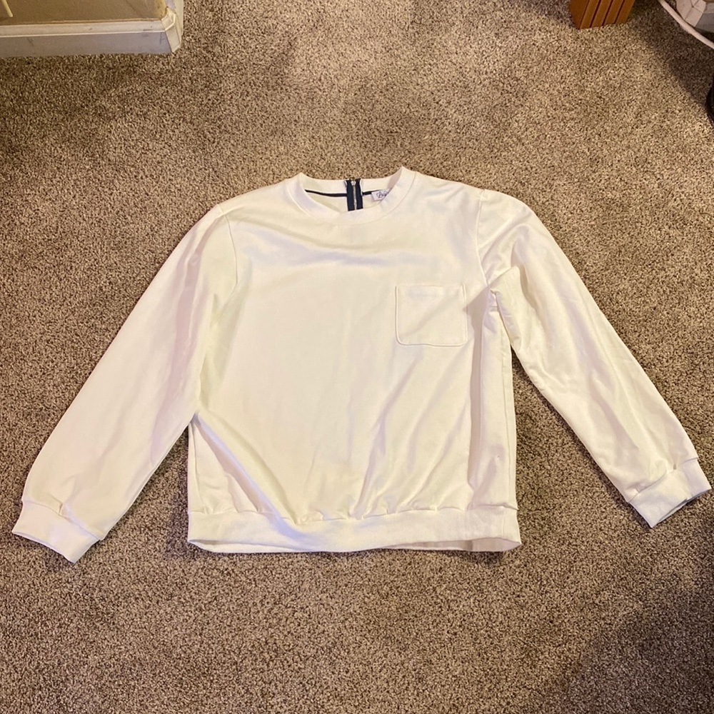 White womens crew neck.